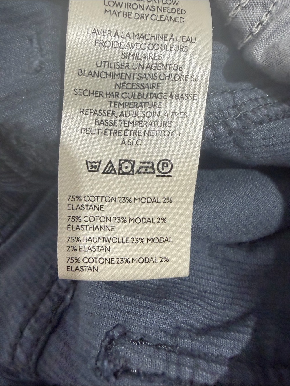 Anthropologie Pilcro Kenna Heritage Corduroy Barrel Pants Navy Size 30 - Picture 8 of 8